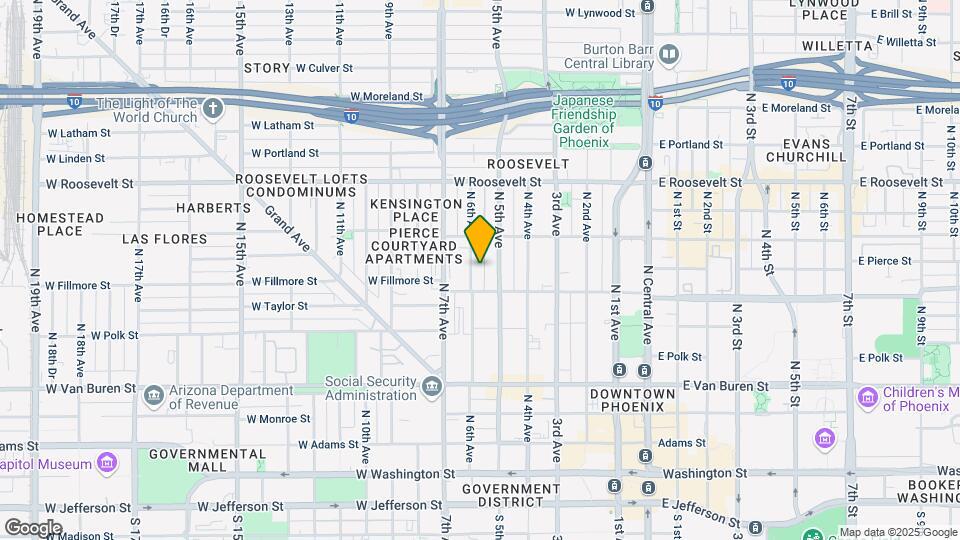 615 N 6th Ave Map and Location Details