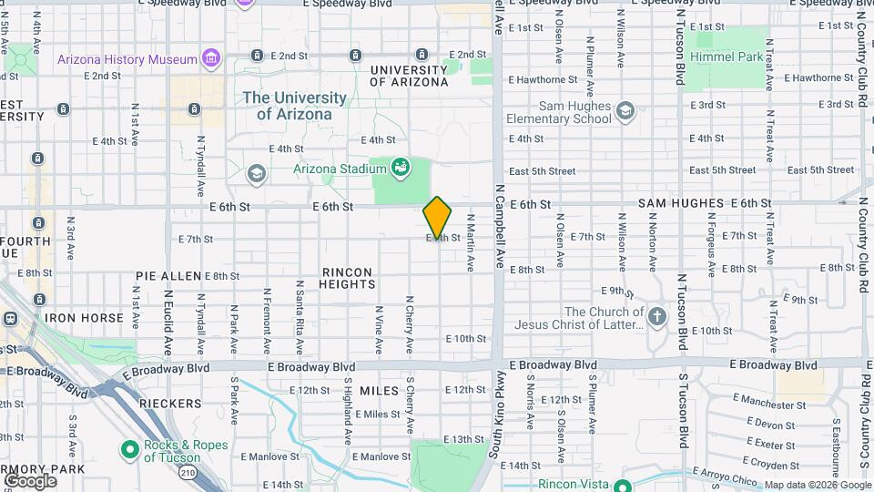 1648 E 7th St Map and Location Details