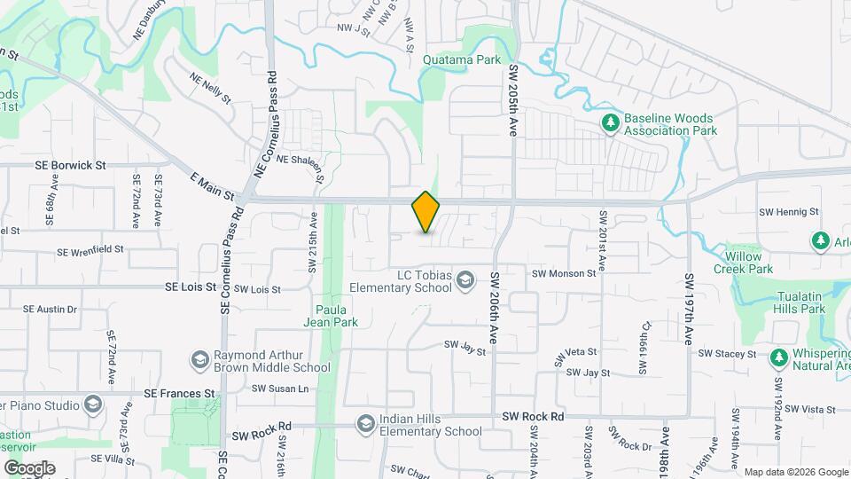 20959 SW Edgemont St Map and Location Details