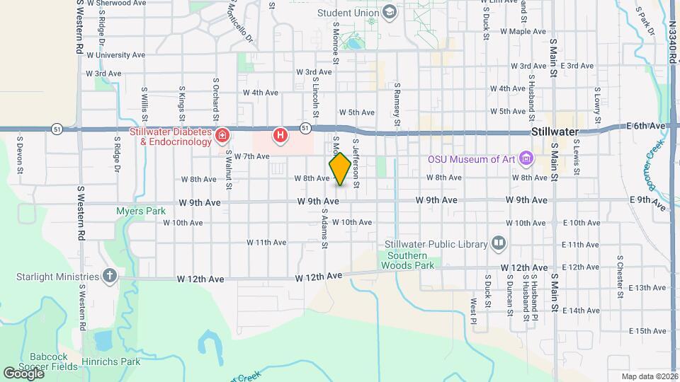 807 S Monroe St Map and Location Details