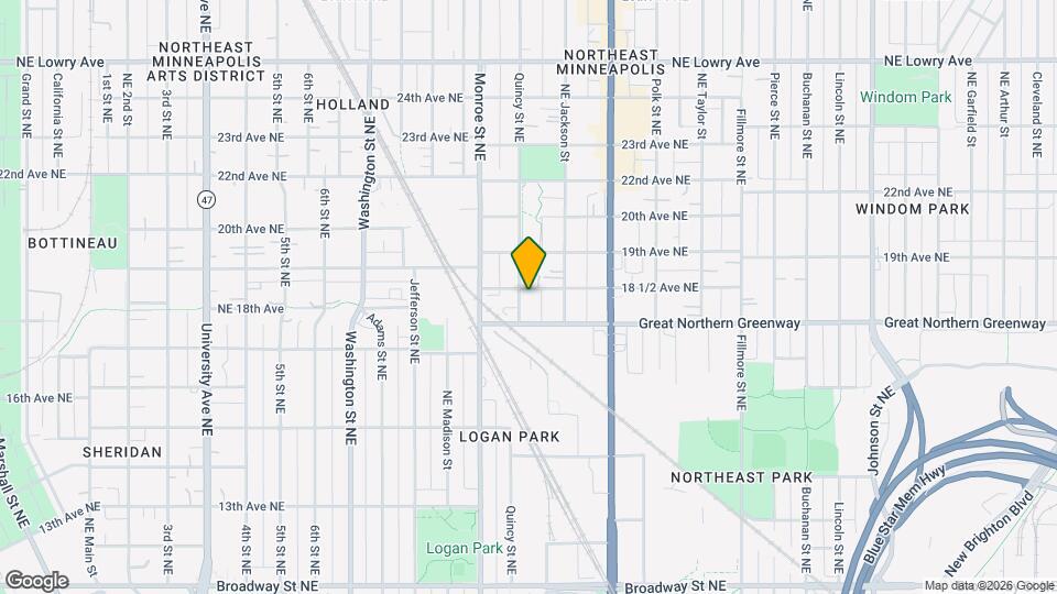 1823 Quincy St NE Map and Location Details