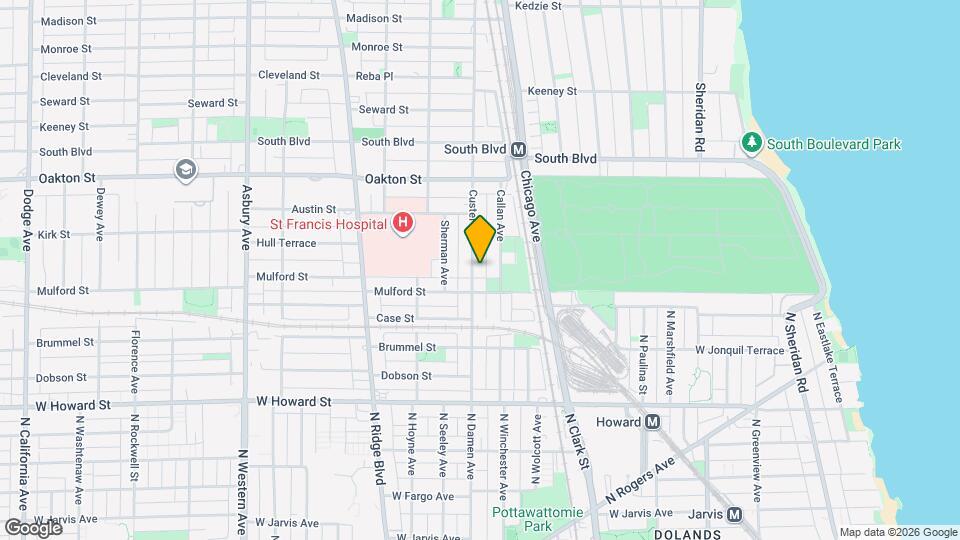 321 Custer Ave Map and Location Details