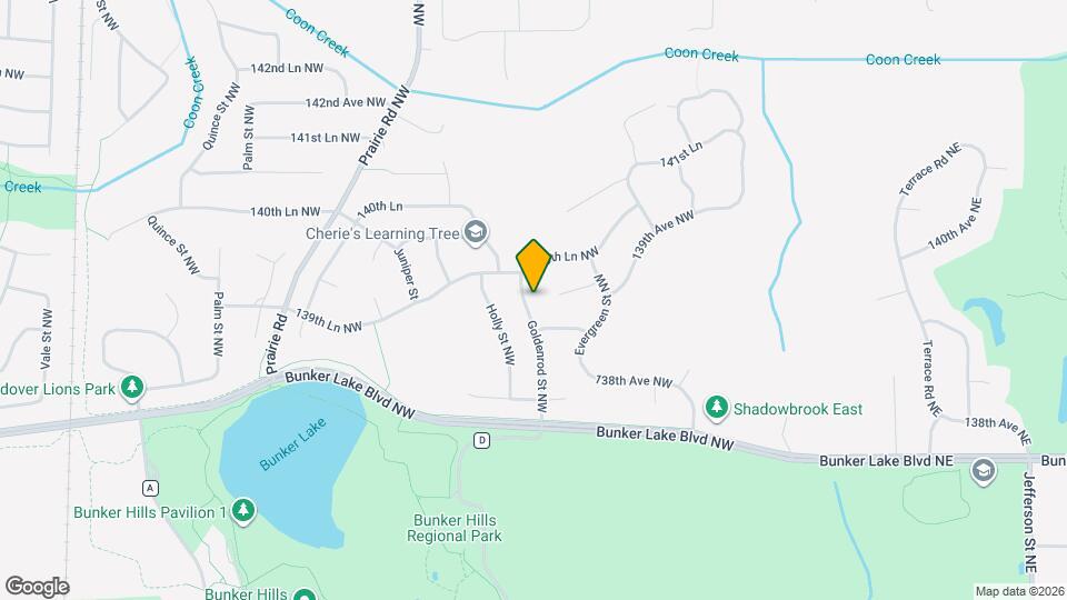 13893 Goldenrod St NW Mapa y Detalles de la Ubicación