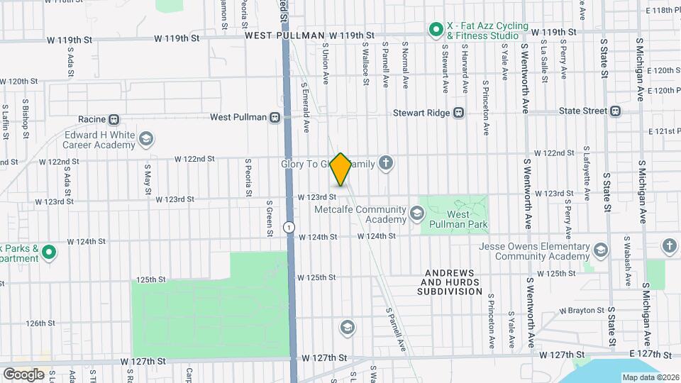 642 W 123rd St Map and Location Details