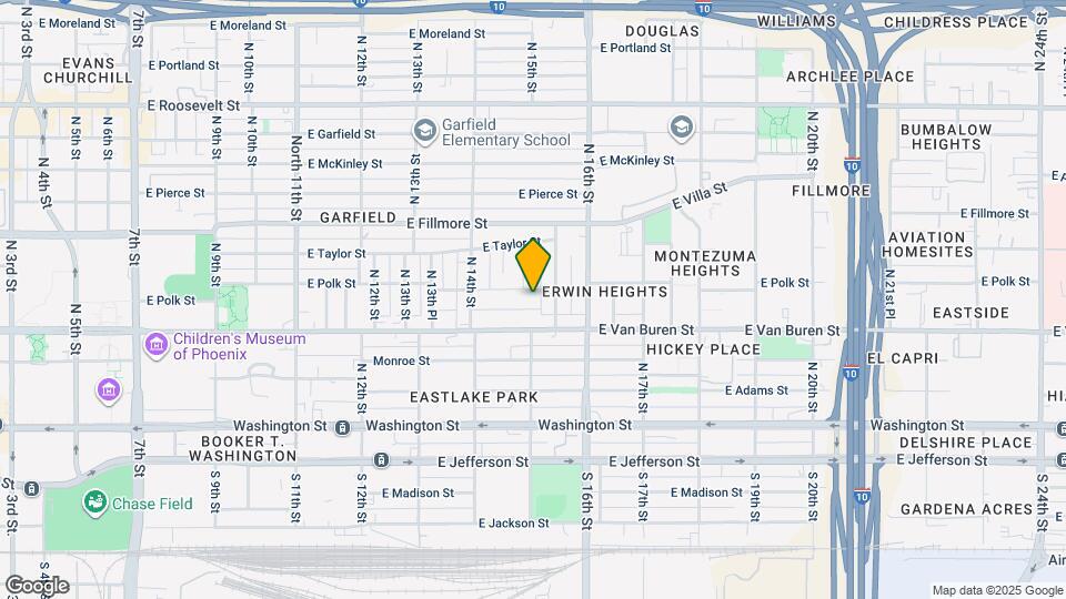 1457 E Polk St Mapa y Detalles de la Ubicación