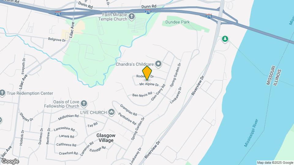 205 Mc Alpine Dr Map and Location Details