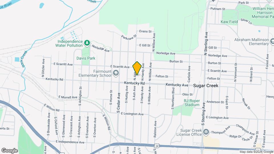 117 N Ash Ave Map and Location Details