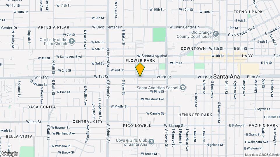 1066 W 1st St Map and Location Details
