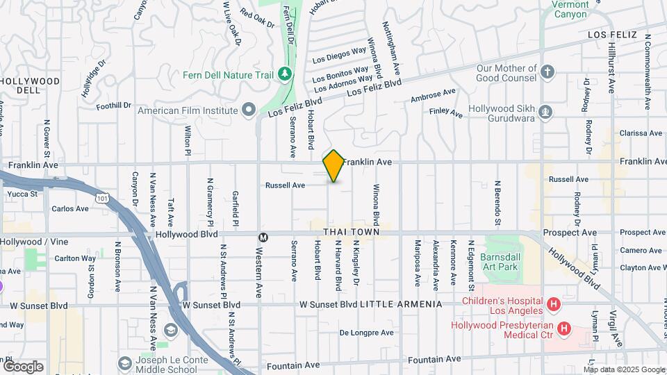 1816-18225 N Harvard Blvd Map and Location Details