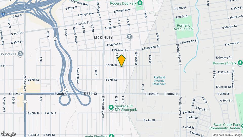 3606 E J St Map and Location Details