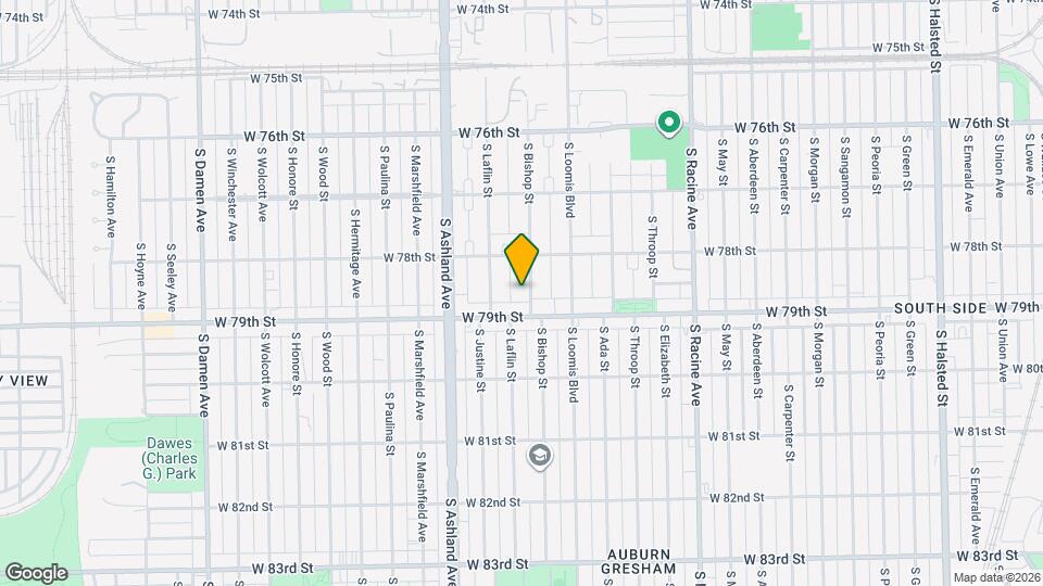 7834 S Bishop St Mapa y Detalles de la Ubicación