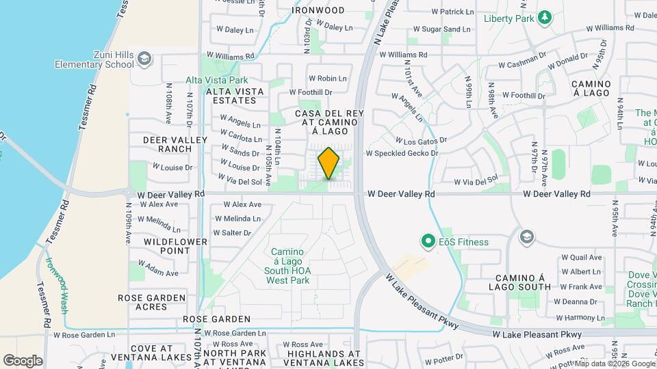10323 W Via Del Sol Mapa y Detalles de la Ubicación
