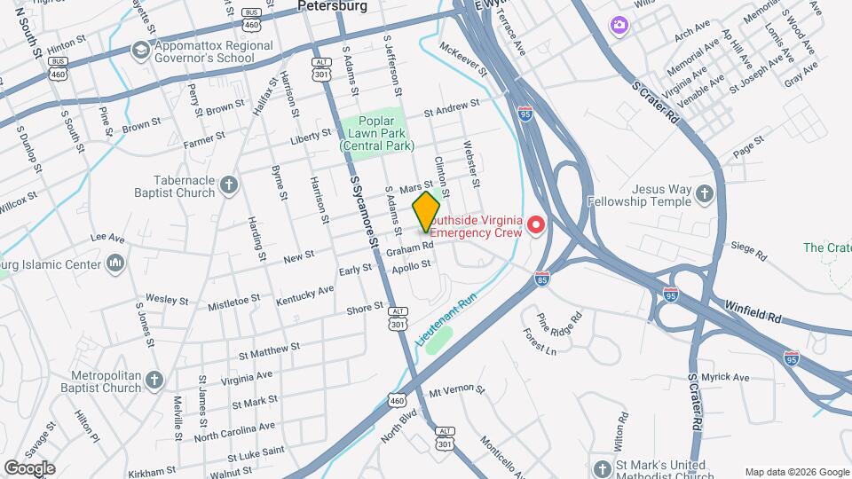 616 S Jefferson St Map and Location Details