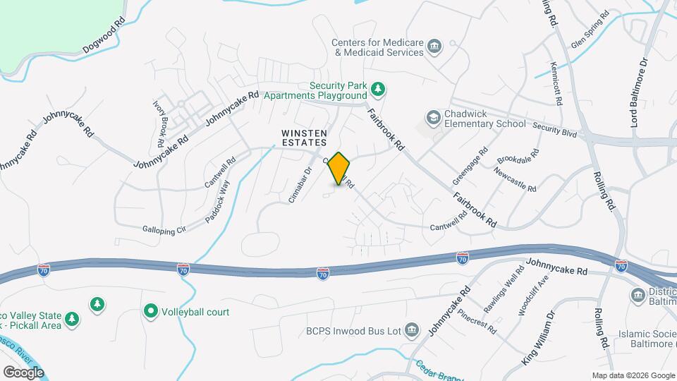 1711 Winding Brook Way Map and Location Details