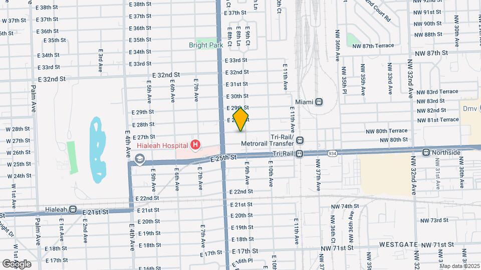 874 E 27th St Mapa y Detalles de la Ubicación
