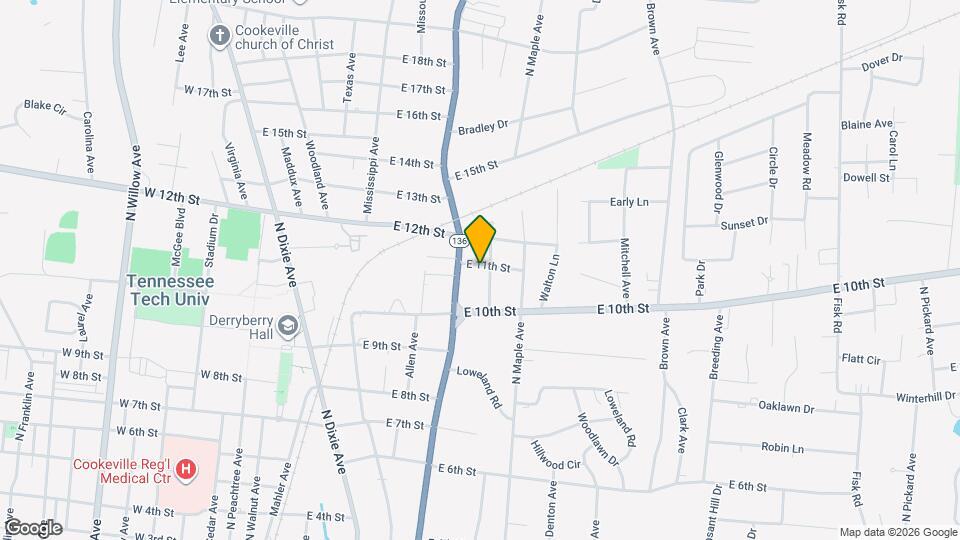 1028 Womack Ave Map and Location Details