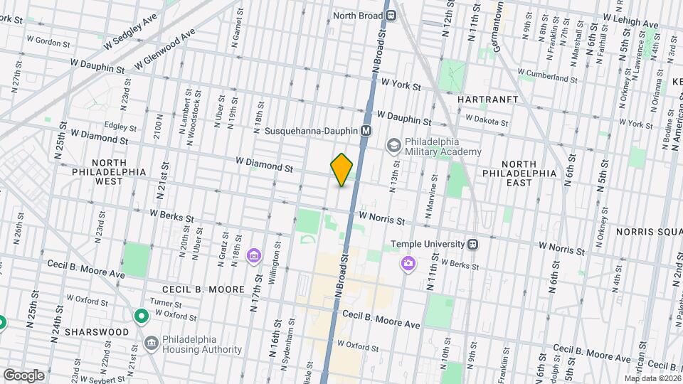 2037 N Carlisle St Map and Location Details