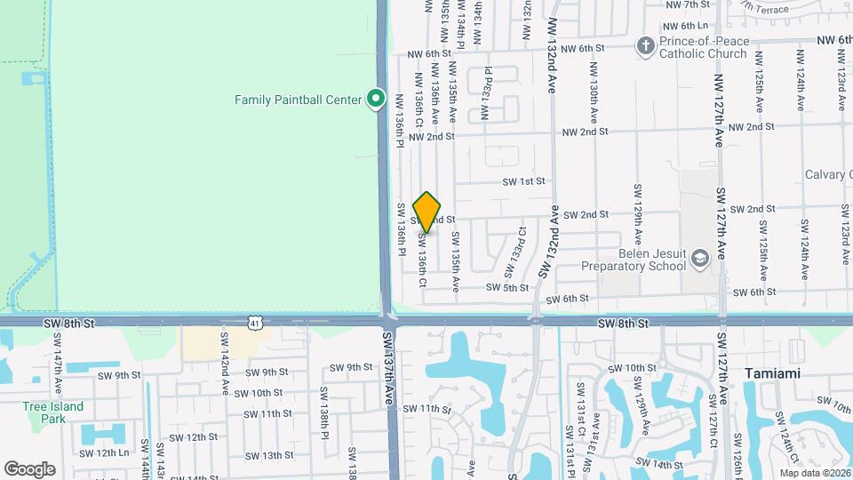 301 SW 136th Ct Map and Location Details