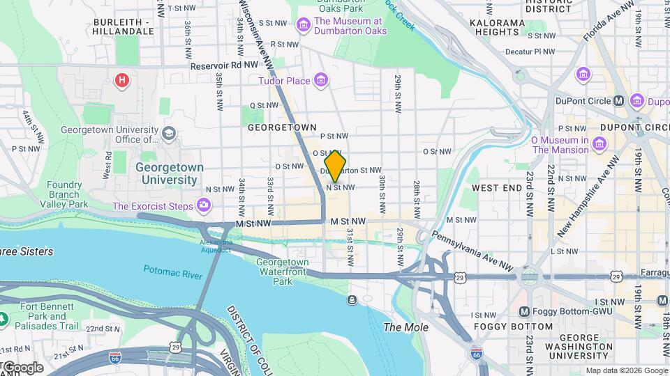 3144 N St NW, Unit 4 Map and Location Details