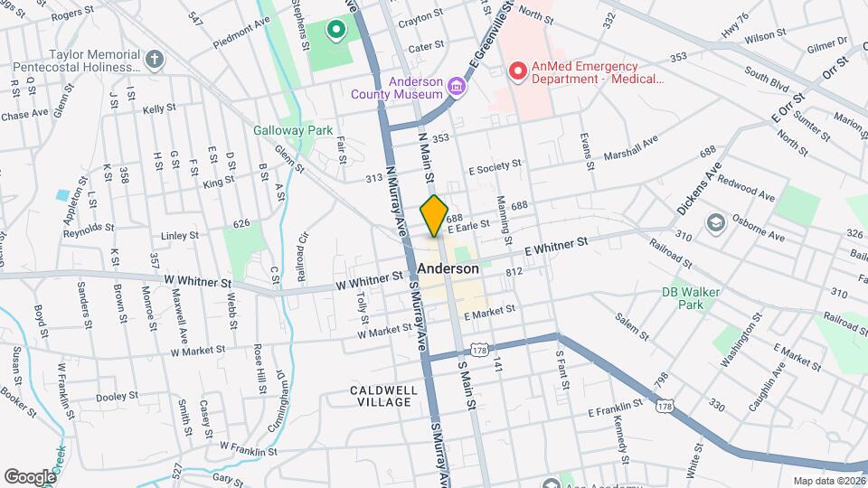 121 N Main St Map and Location Details