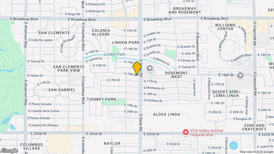 4650 E 16th St Map and Location Details
