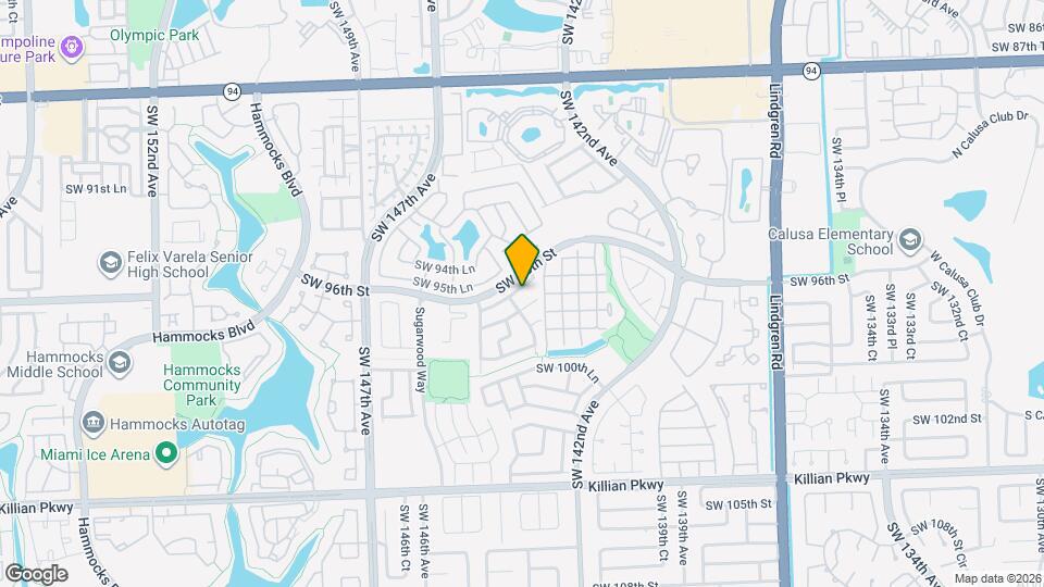 14470 SW 96th Terrace Map and Location Details