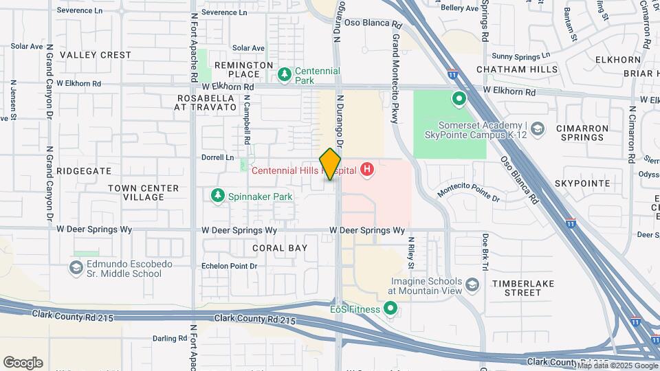 6955 N Durango Dr Map and Location Details