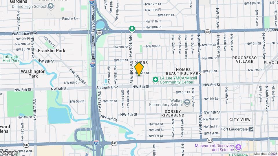 636 NW 15th Terrace Mapa y Detalles de la Ubicación