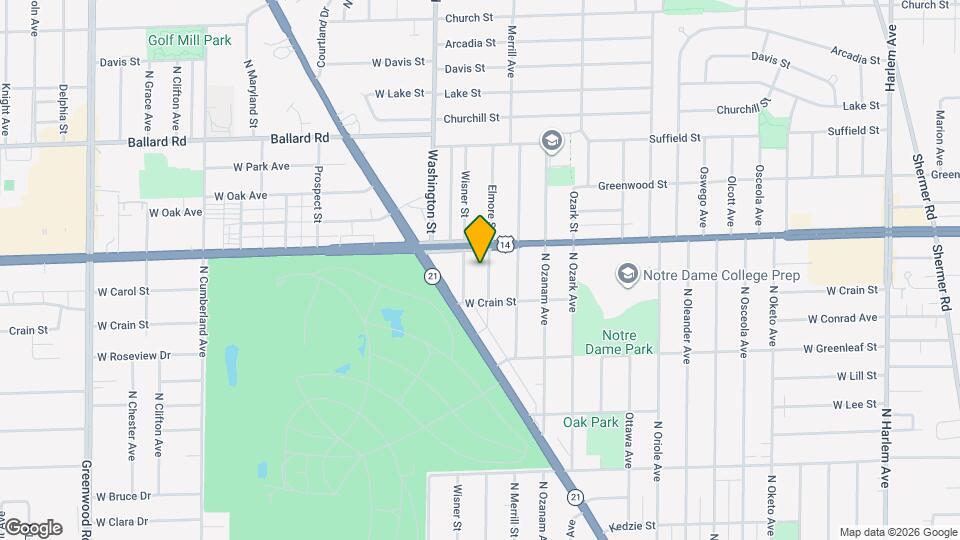 8738 N Elmore St, Unit Unit G Map and Location Details