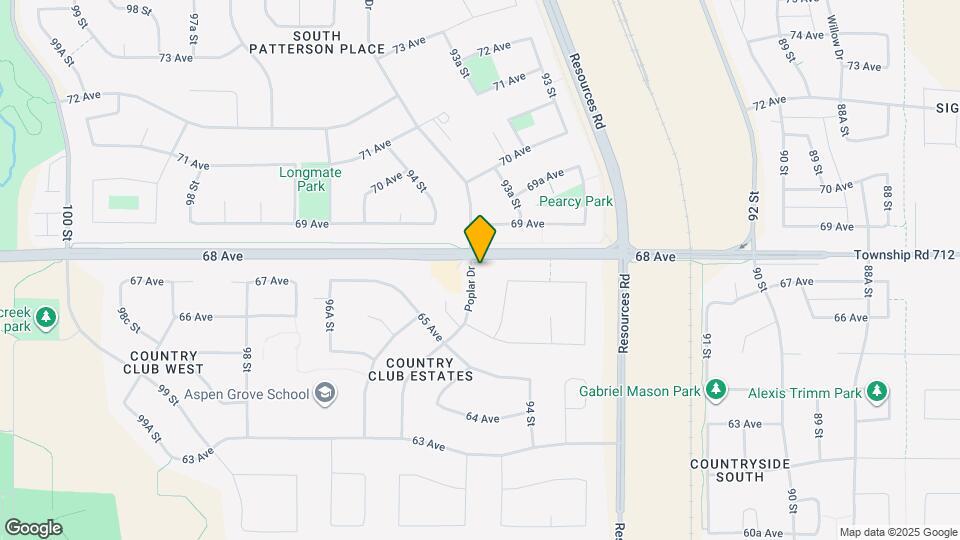 6637 Poplar Dr Map and Location Details