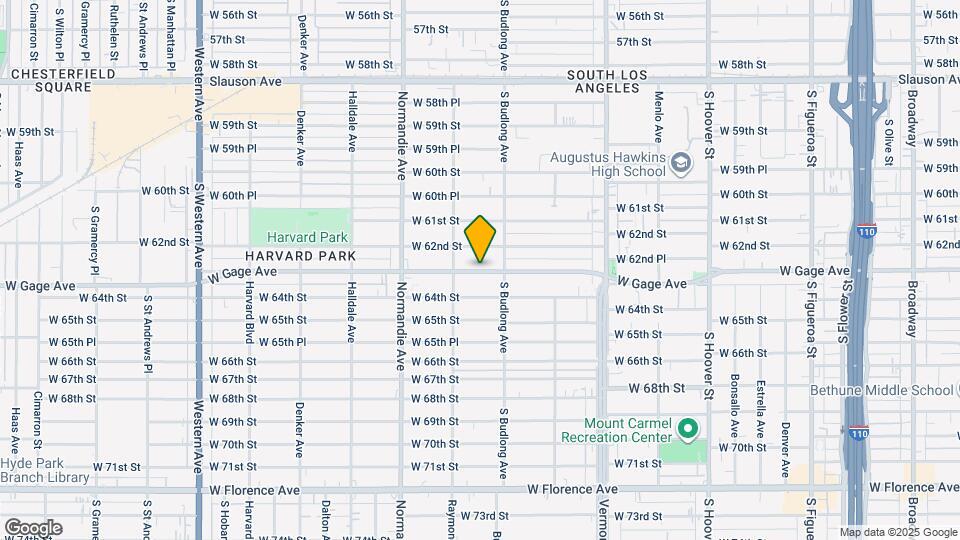 1229 W Gage Ave Mapa y Detalles de la Ubicación