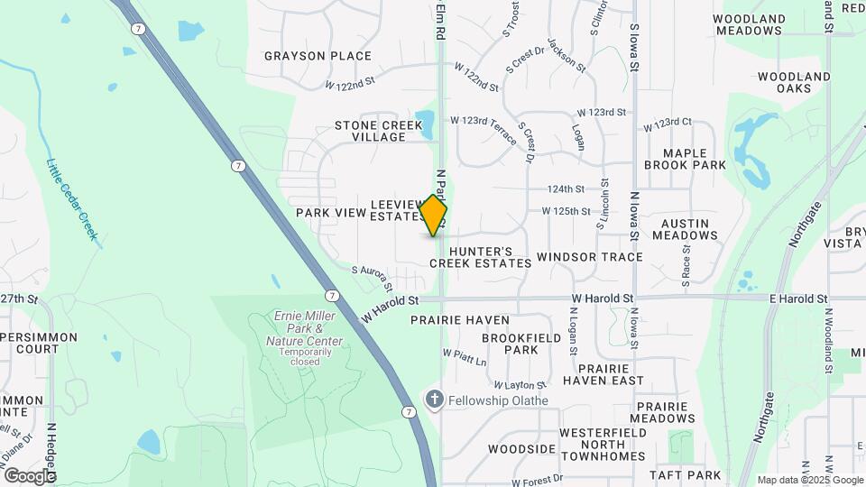 1205 N Parker St Map and Location Details