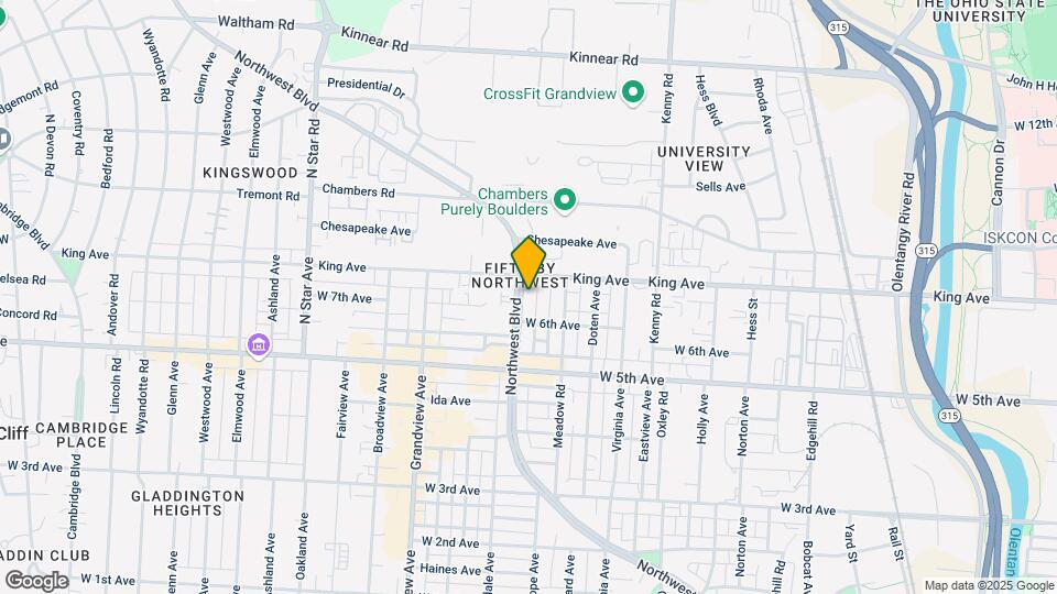 1588 Northwest Blvd Map and Location Details