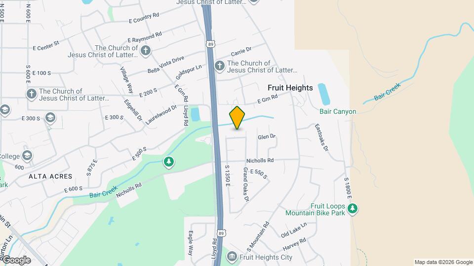 1397 E 400 S Map and Location Details