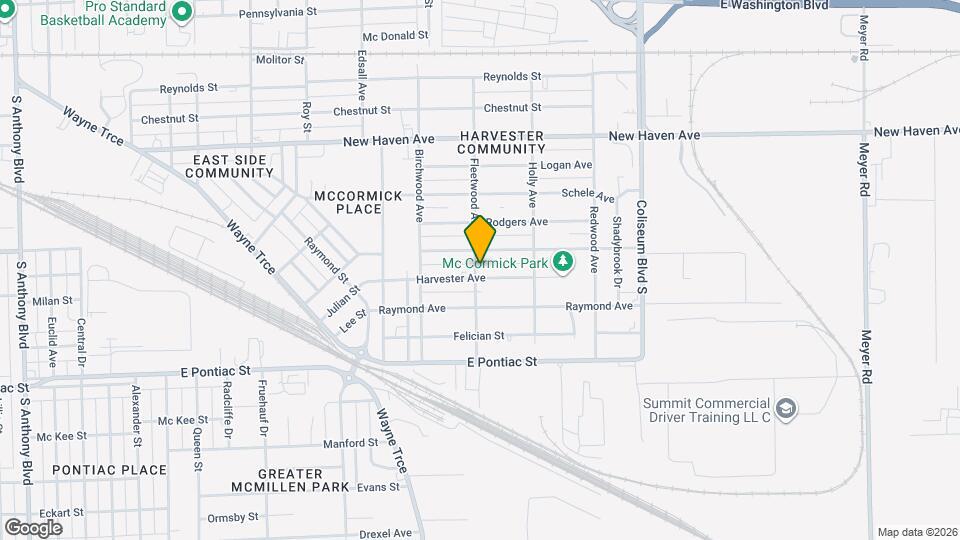 3401 Harvester Ave Map and Location Details