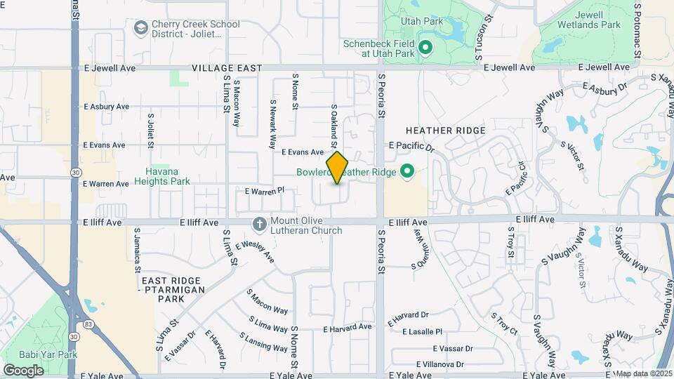 2289 S Oswego Way Map and Location Details