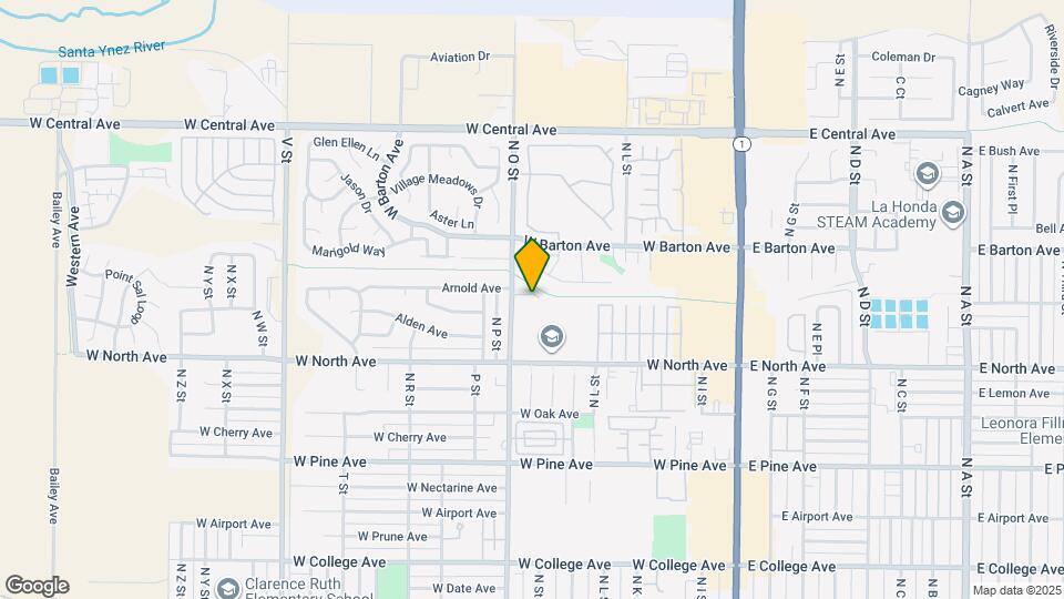 1046 N O St Map and Location Details