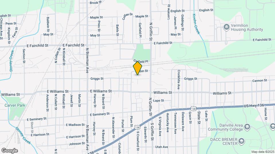 1207 Griggs St Map and Location Details