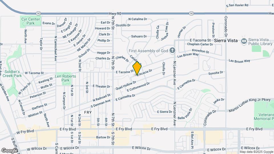 1064 E Acacia Dr Map and Location Details