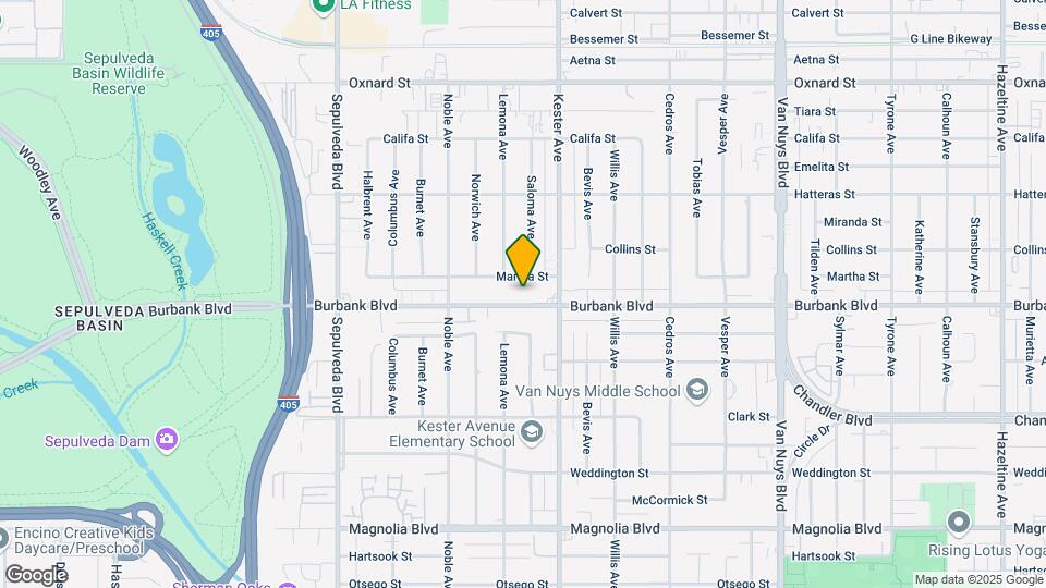 14941 Burbank Blvd Map and Location Details
