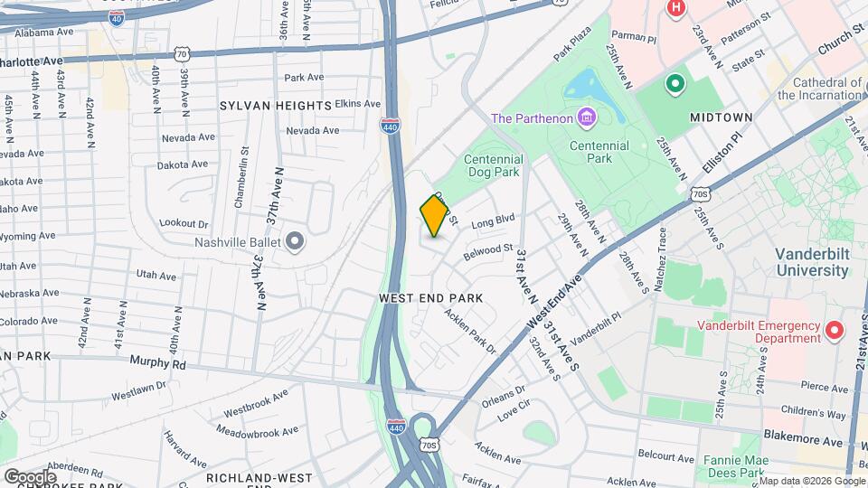 3193 Parthenon Ave Mapa y Detalles de la Ubicación