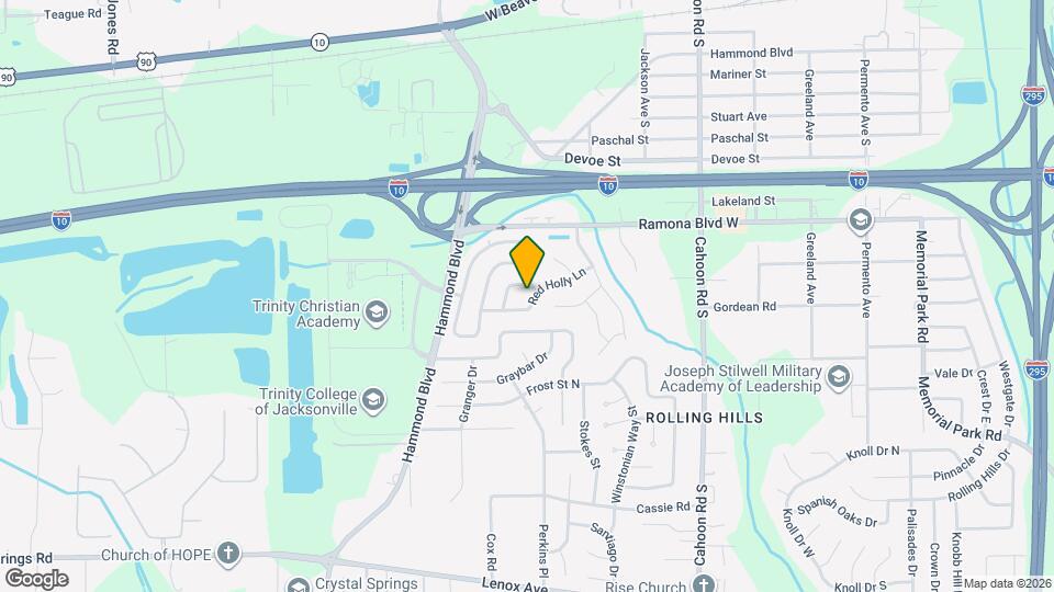 8409 Red Holly Ln Map and Location Details