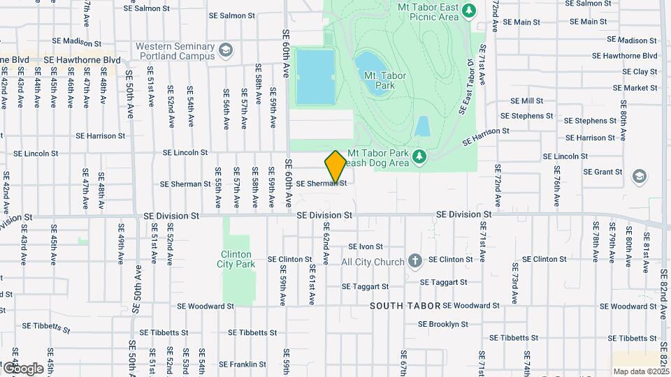 6244 SE Sherman St Map and Location Details