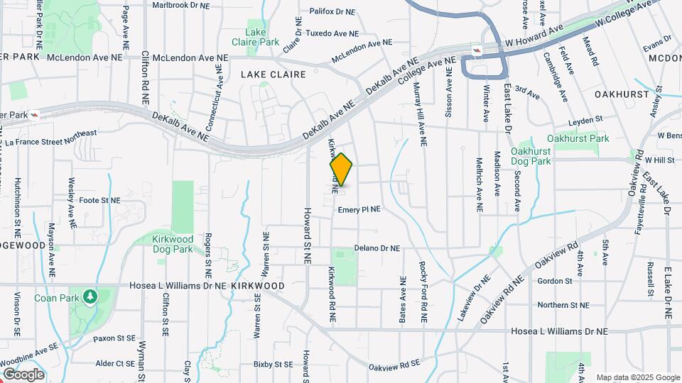 211 Kirkwood Rd NE Map and Location Details