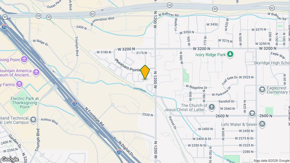 2918 N 1310 W, Unit D-3 Mapa y Detalles de la Ubicación