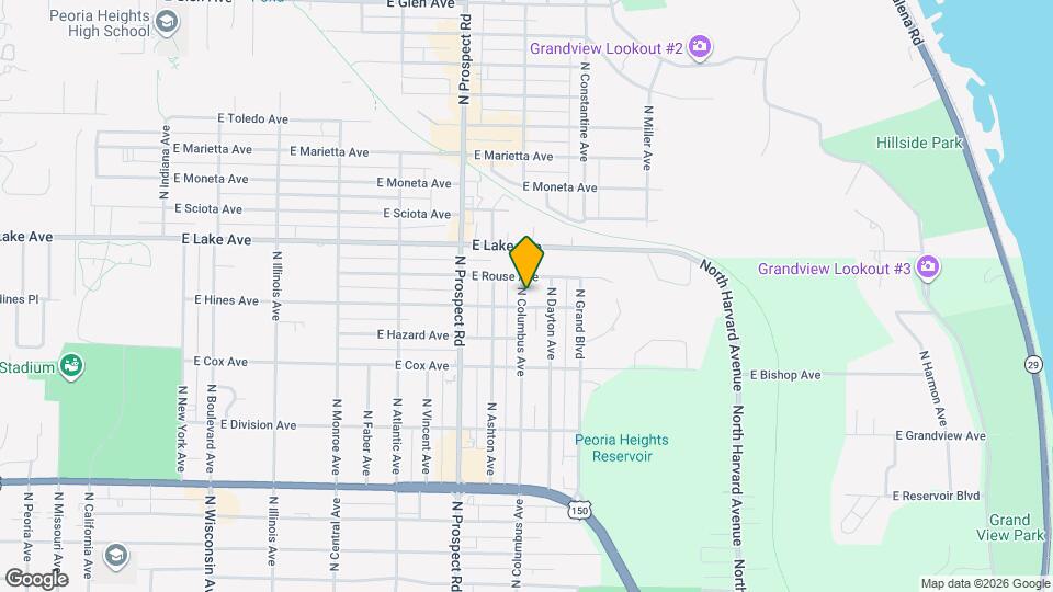 4204 N Columbus Ave Map and Location Details
