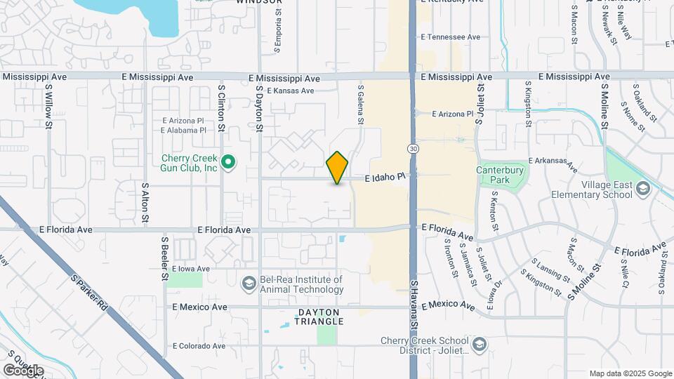 1425 S Galena Way Map and Location Details