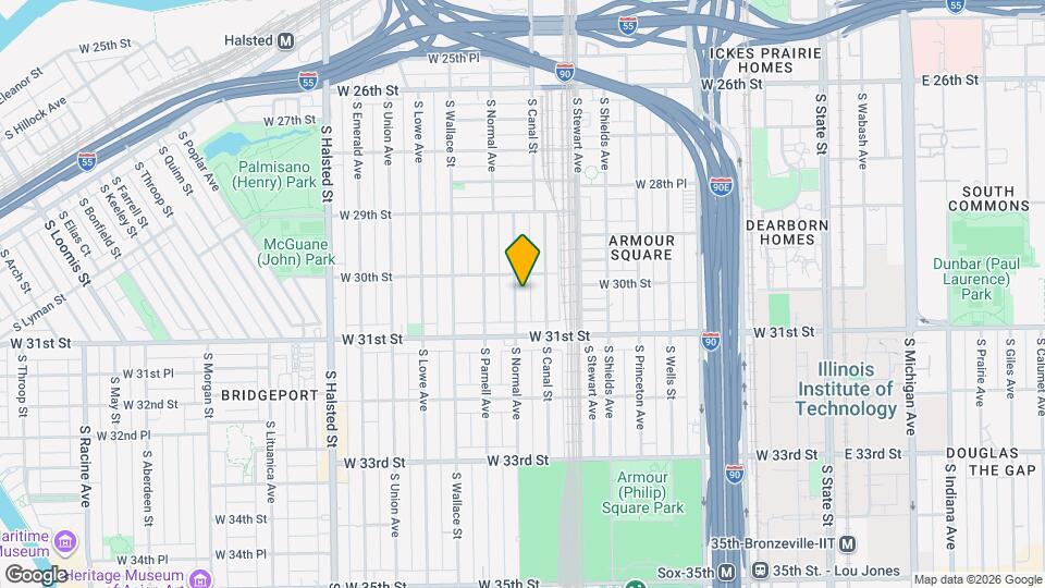 3019 S Normal Ave Map and Location Details
