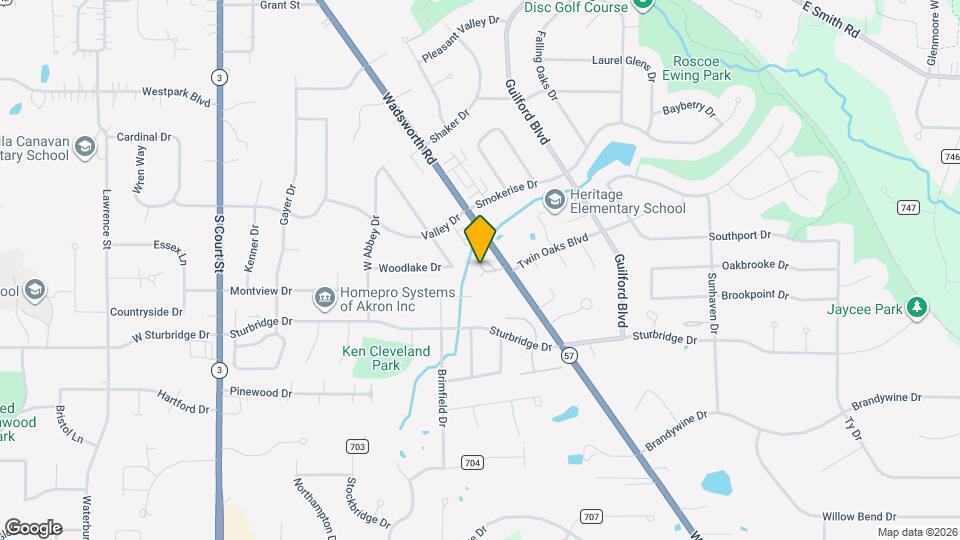 985 Wadsworth Rd Map and Location Details