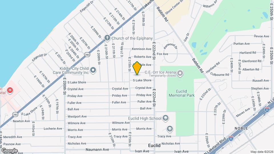 21711 S Lake Shore Map and Location Details